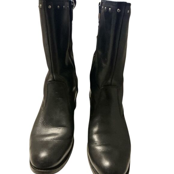 Harley-Davidson Black Leather Women's Moto Boots - Picture 13 of 14